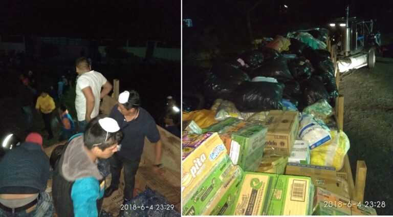 APOYO A DAMNIFICADOS DEL VOLCÁN DE FUEGO