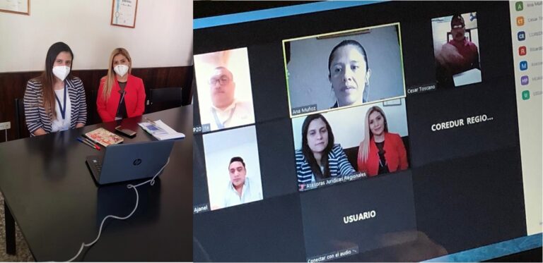 CAPACITACIÓN A ASESORÍA JURÍDICA DEL COREDUR SUROCCIDENTE