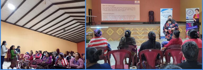 CAPACITACIÓN A LIDERESAS DE CONCEPCIÓN CHIQUIRICHAPA, QUETZALTENANGO