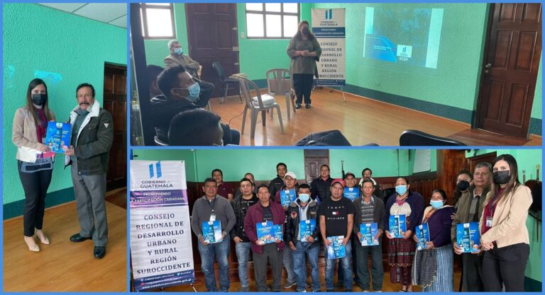 CAPACITACIÓN A LOS COCODE DE SAN FRANCISCO LA UNIÓN, QUETZALTENANGO Y ENTREGA DE LEYES
