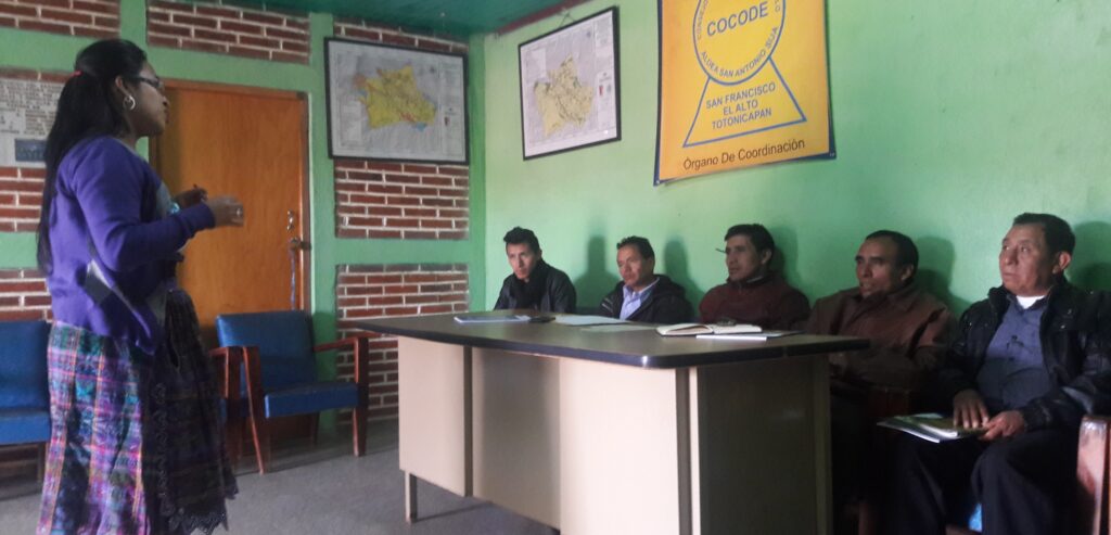 CAPACITACIÓN DEL SISCODE EN SAN FRANCISCO EL ALTO, TOTONICAPÁN