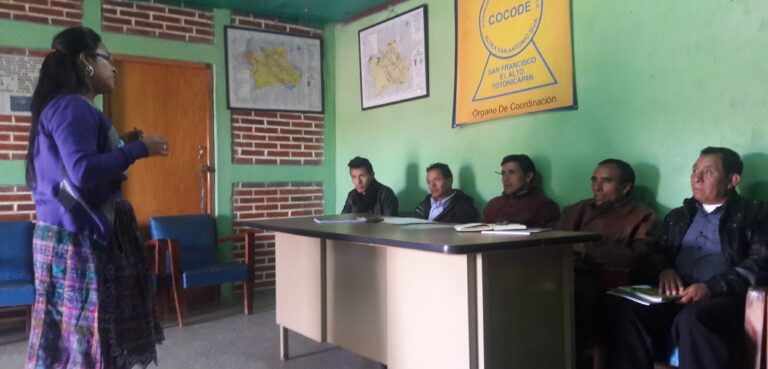 CAPACITACIÓN DEL SISCODE EN SAN FRANCISCO EL ALTO, TOTONICAPÁN