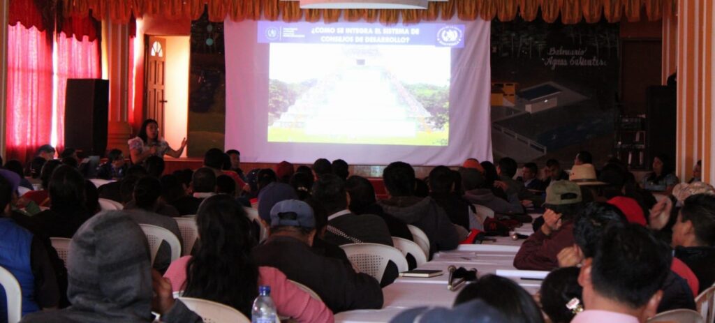 CAPACITACIÓN EN EL COMUDE DE SAN BARTOLO AGUAS CALIENTES, TOTONICAPÁN