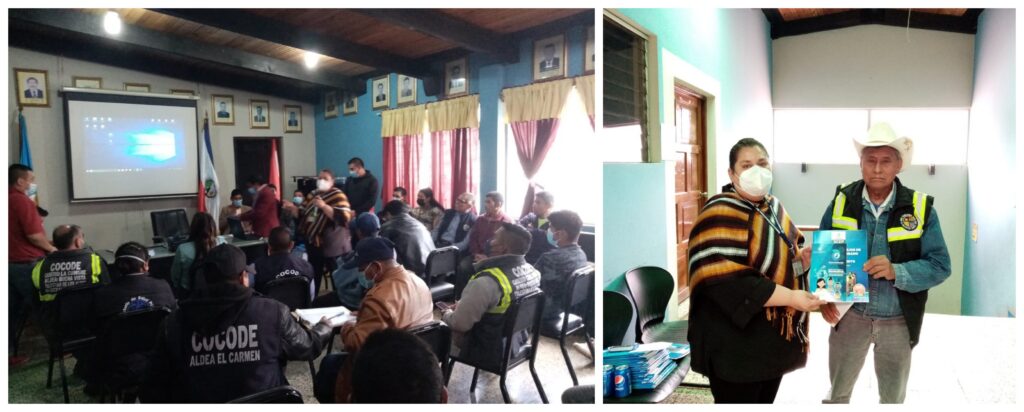 CAPACITACIÓN EN PALESTINA DE LOS ALTOS, QUETZALTENANGO Y ENTREGA DE LEYES POPULARIZADAS