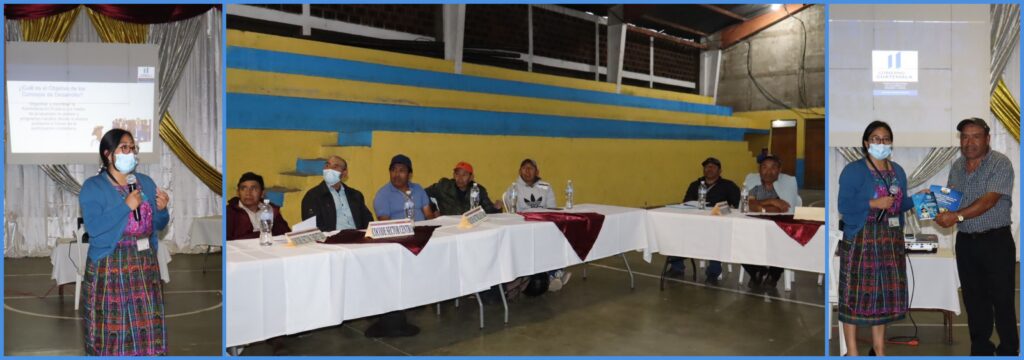 CAPACITACIÓN Y ENTREGA DE LEYES A LOS COCODE DE SANTA CLARA LA LAGUNA, SOLOLÁ