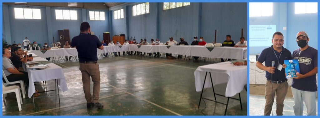 CAPACITACIÓN Y ENTREGA DE LEYES A LOS COCODE DE ZUNILITO, SUCHITEPEQUEZ