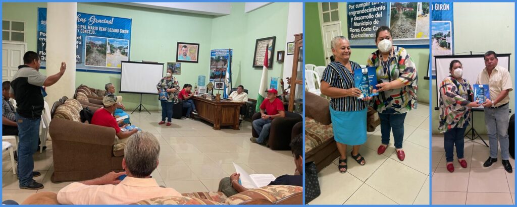 CAPACITACIÓN Y ENTREGA DE LEYES EN FLORES COSTA CUCA, QUETZALTENANGO