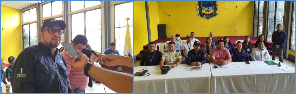 CONFERENCIA DE PRENSA EN COLOMBA COSTA CUCA, QUETZALTENANGO