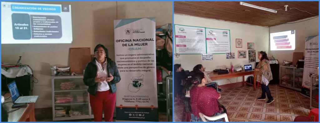 CUARTO MÓDULO DEL DIPLOMADO “FORTALECIMIENTO A MUJERES LIDEREZAS” EN SAN MIGUEL SIGÜILA, QUETZALTENANGO