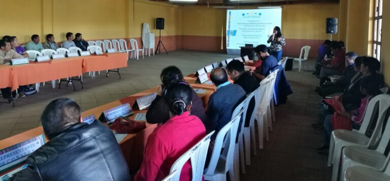 Capacitación a Comude San Andrés Xecul, Totonicapán