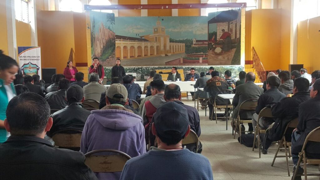Capacitación sobre Siscode en el Comude de Momostenango, Totonicapán.