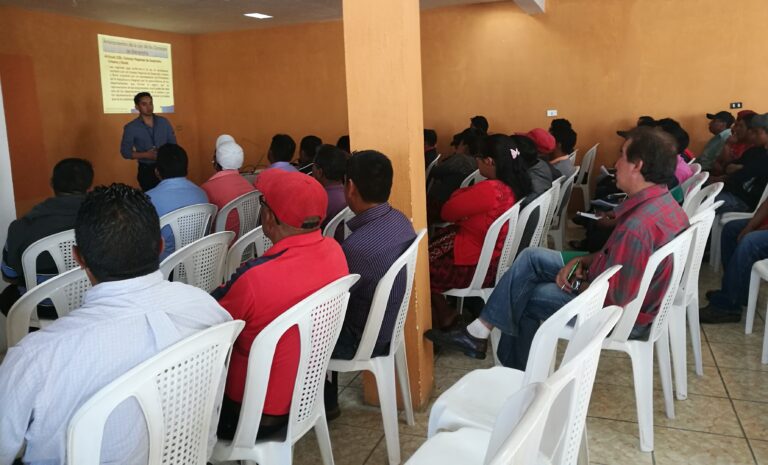 Capacitación sobre el Siscode en Salcajá, Quetgo.