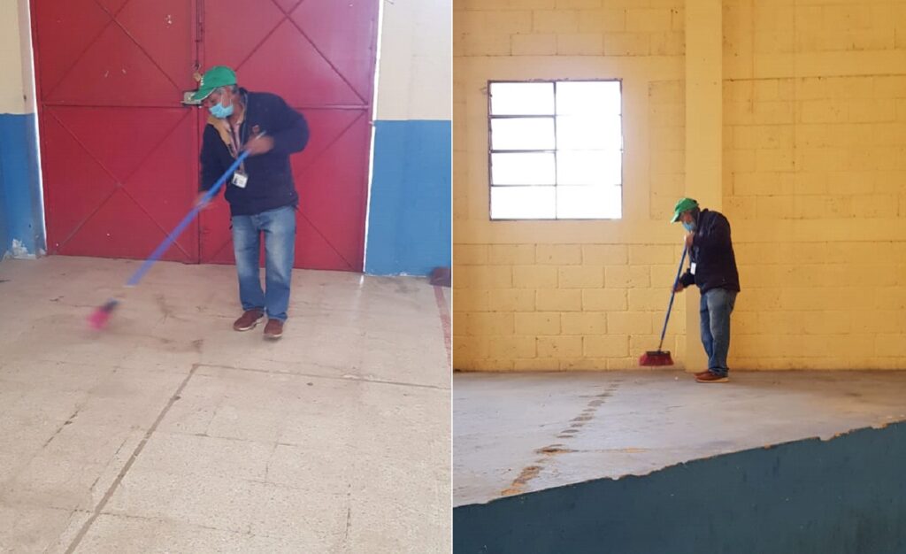 PERSONAL DEL COREDUR SUROCCIDENTE COLABORA EN HOSPITAL TEMPORAL