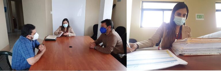 REUNIÓN EN EL CODEDE SAN MARCOS Y REVISIÓN DE EXPEDIENTES