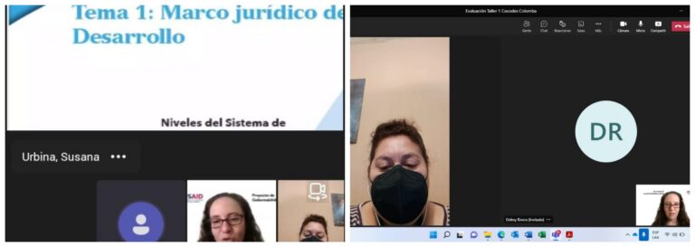 REUNIÓN VIRTUAL PARA COORDINACIÓN DE TALLER DE FORTALECIMIENTO A LOS COCODE