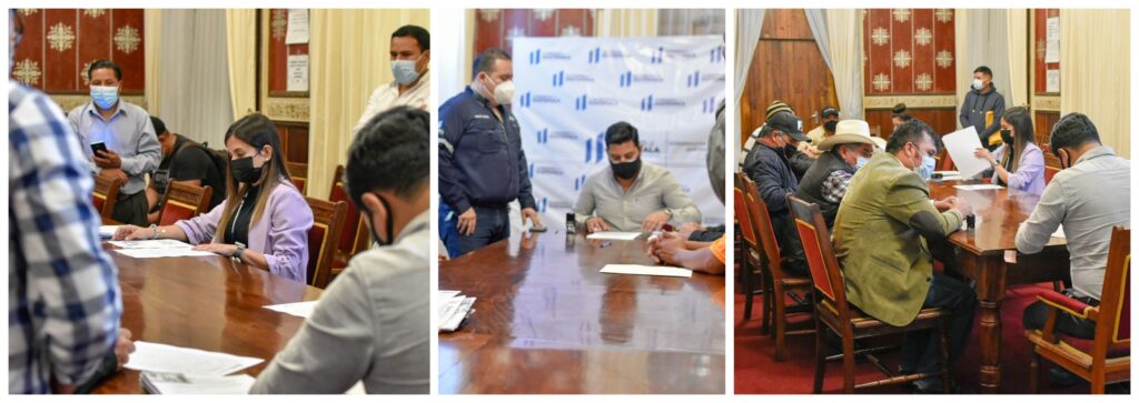 REVISIÓN DE EXPEDIENTES EN EL CODEDE QUETZALTENANGO Y FIRMA DE CONVENIOS