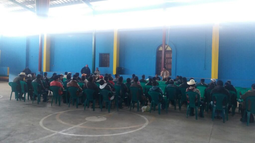 Reunión de Comude de San Miguel Ixtahuacan, San Marcos.