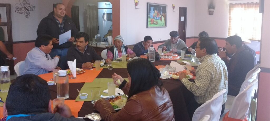 Reunión en el marco de la Pndri en San Marcos