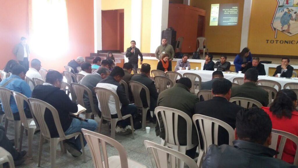 Socialización Pndri en San Cristobal, Totonicapán.