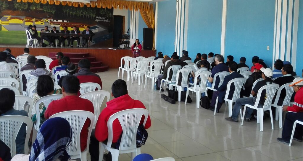 Socialización Siscode en San Bartolo A.C. Totonicapán