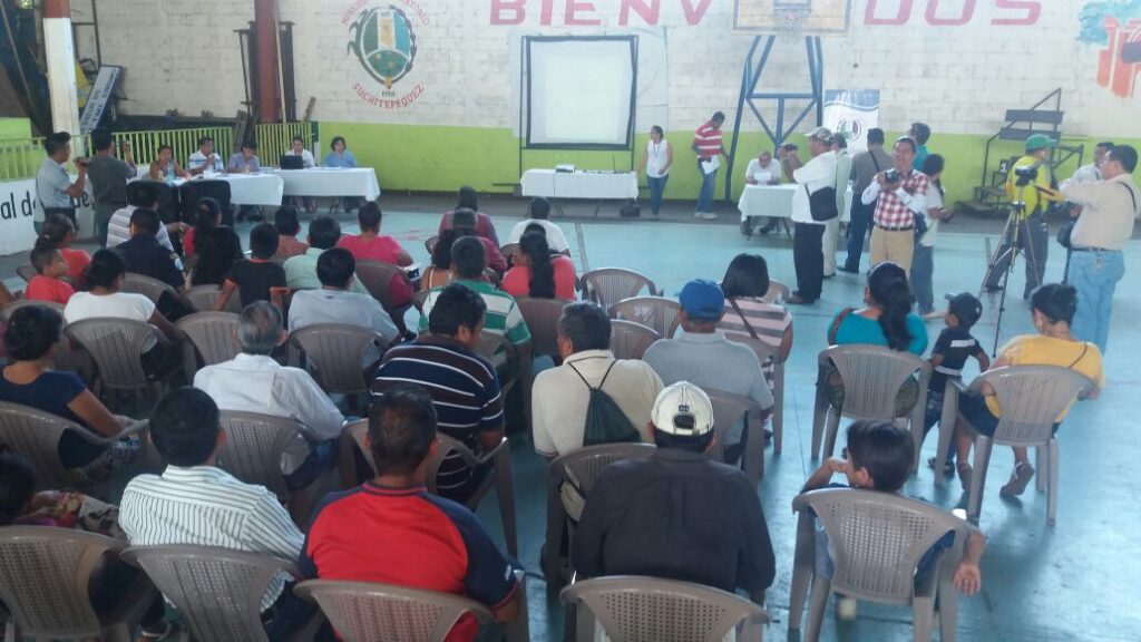 Socialización del Siscode en el Comude, San Antonio Suchitepéquez.