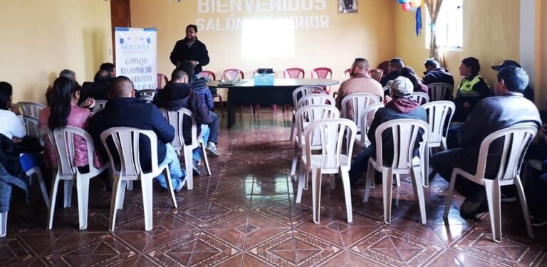 TALLER SOBRE TRILOGÍA DE LEYES A COCODES DE SIBILIA, QUETZALTENANGO