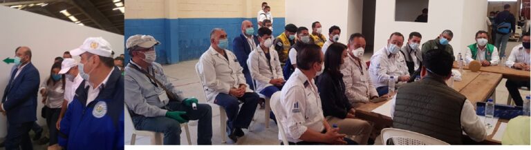 VISITA DEL SEÑOR PRESIDENTE AL HOSPITAL TEMPORAL QUETZALTENANGO
