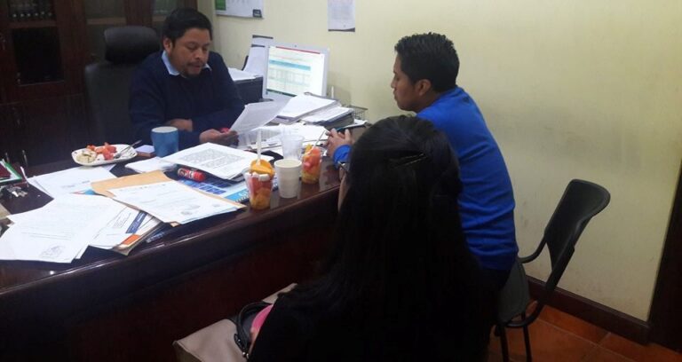 Visita a la Municipalidad de Momostenango.